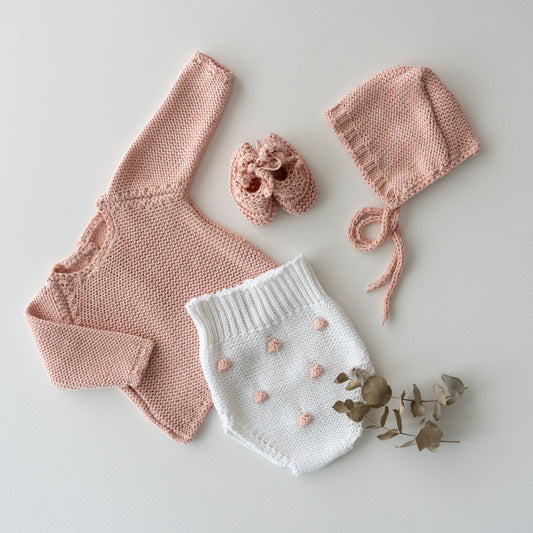Conjunto Bodoque Rosa Empolvado