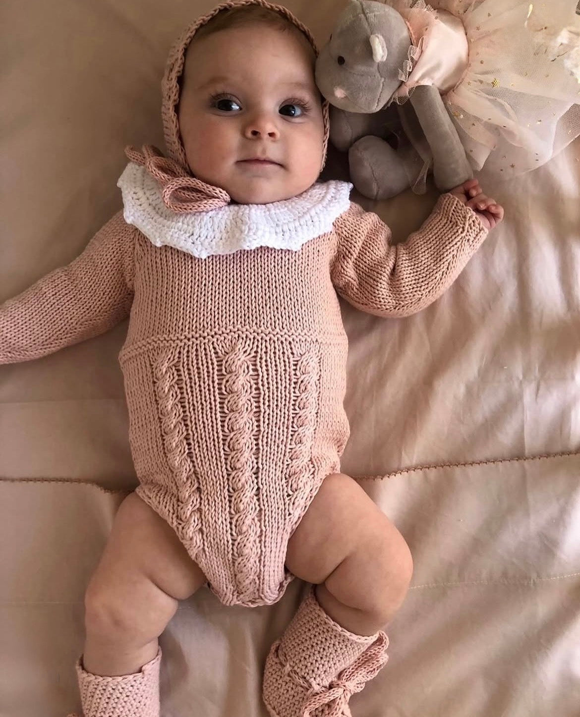 Pelele CARMENCITA Rosa Empolvado